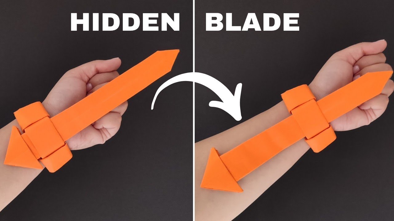Origami ASSASSIN HIDDEN BLADE || How to Make Assassin HIDDEN BLADE with Paper