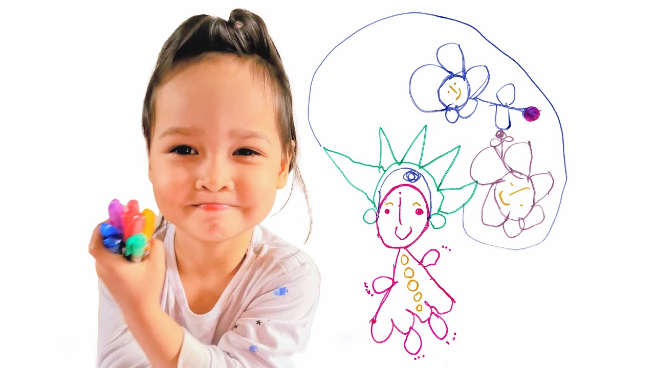 2-Year-Old Artist Mia Mai Draws Mesami No. 135 Artwork | Beautiful & Easy Drawing & Art for Kids