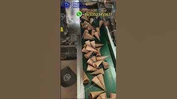 🔥🔥🔥Automatic Crispy Ice Cream Cone Production Line for Industrial Business#cone #wafflecone