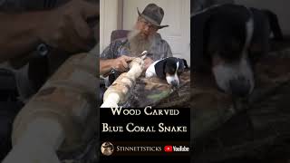 Carving A Blue Coral Snake #shorts