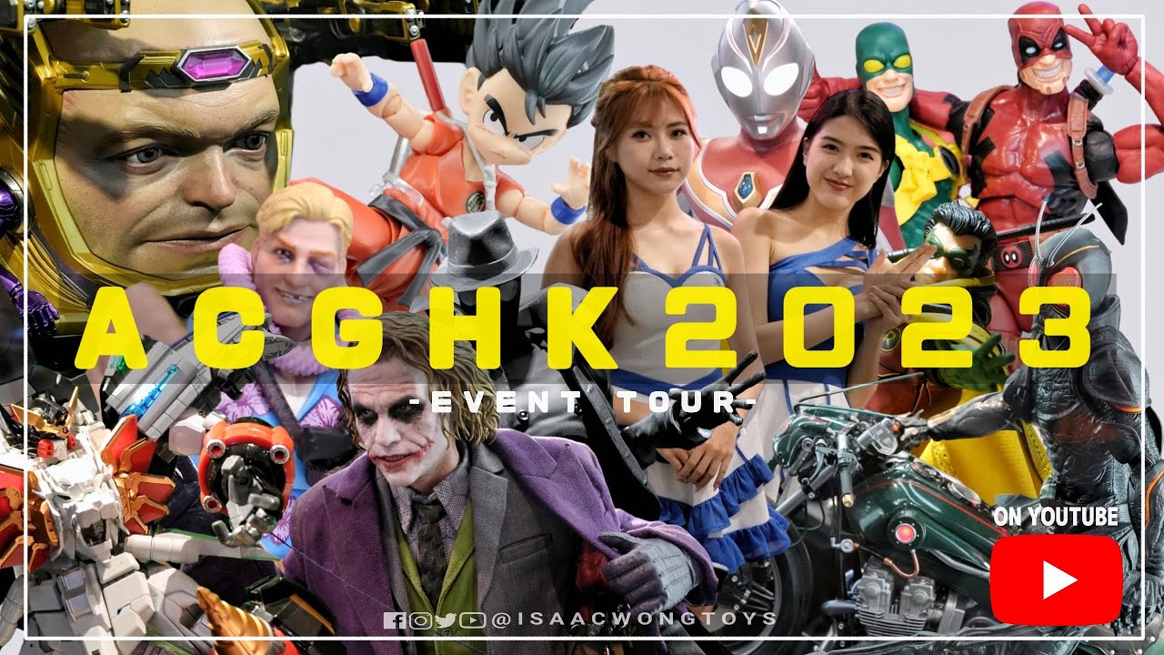 [Vlog 01] 潛入動漫節玩具搶先睇！ACGHK 2023 - Day 0 Event Tour ｜Hottoys 回歸｜Hasbro ...
