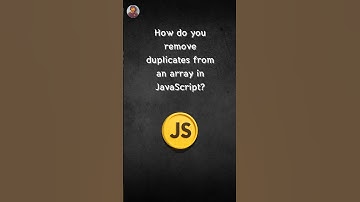 Remove duplicates from an array in JavaScript   #coding #javascript #shorts