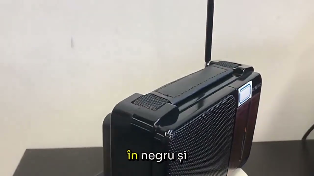 Radio FM portabil, Pe curent sau baterii, Negru