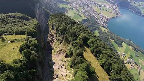 Sputnik over the Crack - wingsuit BASE jump