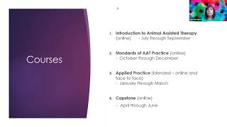 Overview of the Concordia University Animal Assisted Therapy Certificate