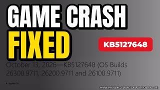 Windows 11 KB5127648: Fixes Games Crashing (AC-3 Audio) & Mouse Stutter + How to Install