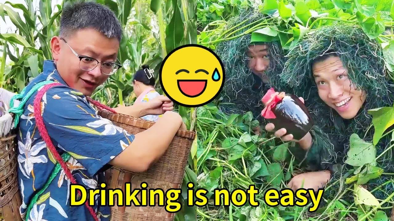 I have to pass my wife's three challenges before I can drink #funny #couple