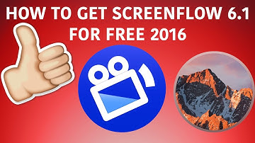 How to get ScreenFlow 6.1 FOR FREE (MAC OS SIERRA)