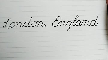 Top 25 Cities In The World | English Cursive Handwriting | How To Write Basic Cursive