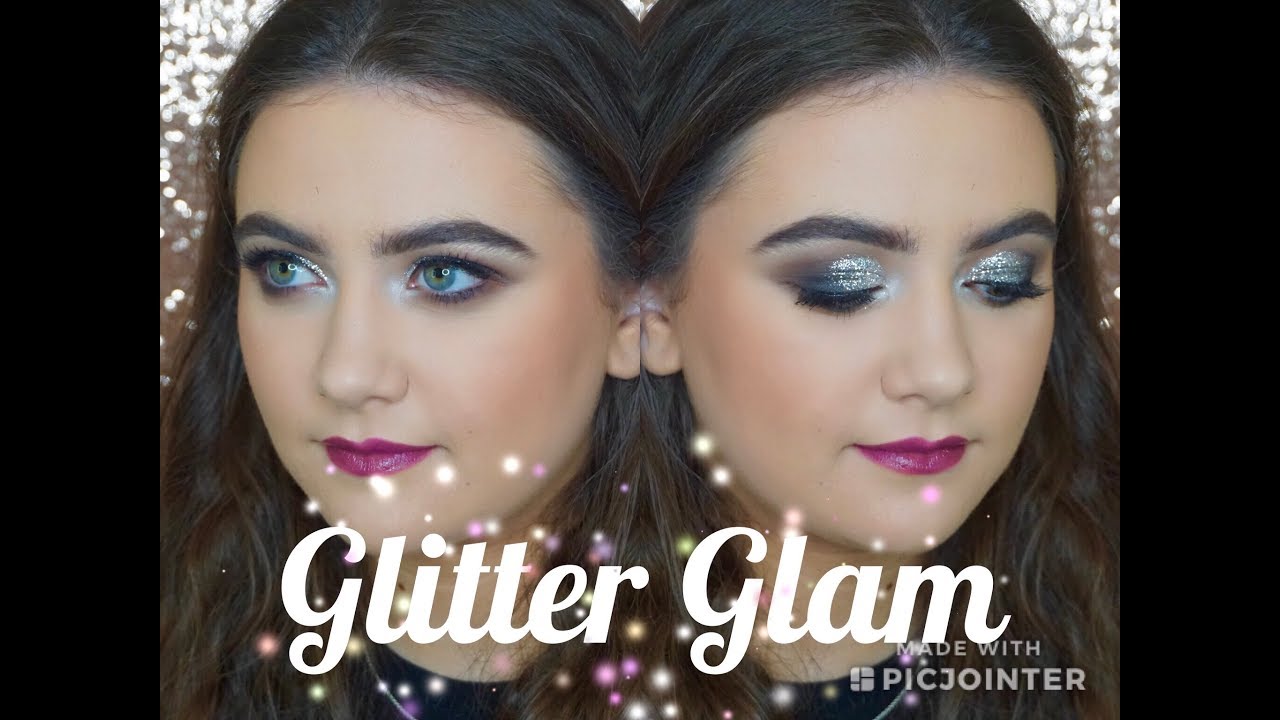 SILVER GLITTER SMOKEY EYES | CLIENT MAKEUP TUTORIAL - YouTube