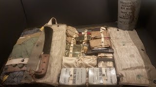 1944 USN M592 Pilot Survival Kit Navy Ration MRE Taste Test Vintage Gadgets + Fishing Kit in a Can