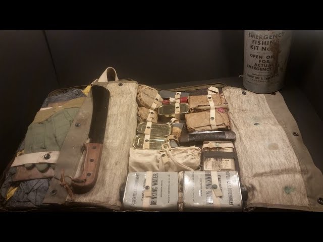 1944 USN M-592 Pilot Survival Kit Navy Ration MRE Taste Test Vintage  Gadgets + Fishing Kit in a Can 