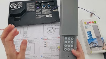 Universal Garage Door Keypad JP-MAX Support Yellow/Orange/Red/Purple/Green Learn Button Opener