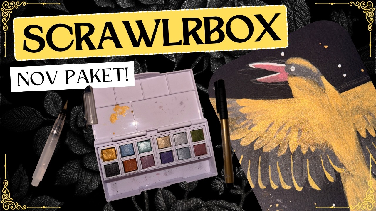 SCRAWLRBOX: Metallic vodne barve? | Kaya Solo