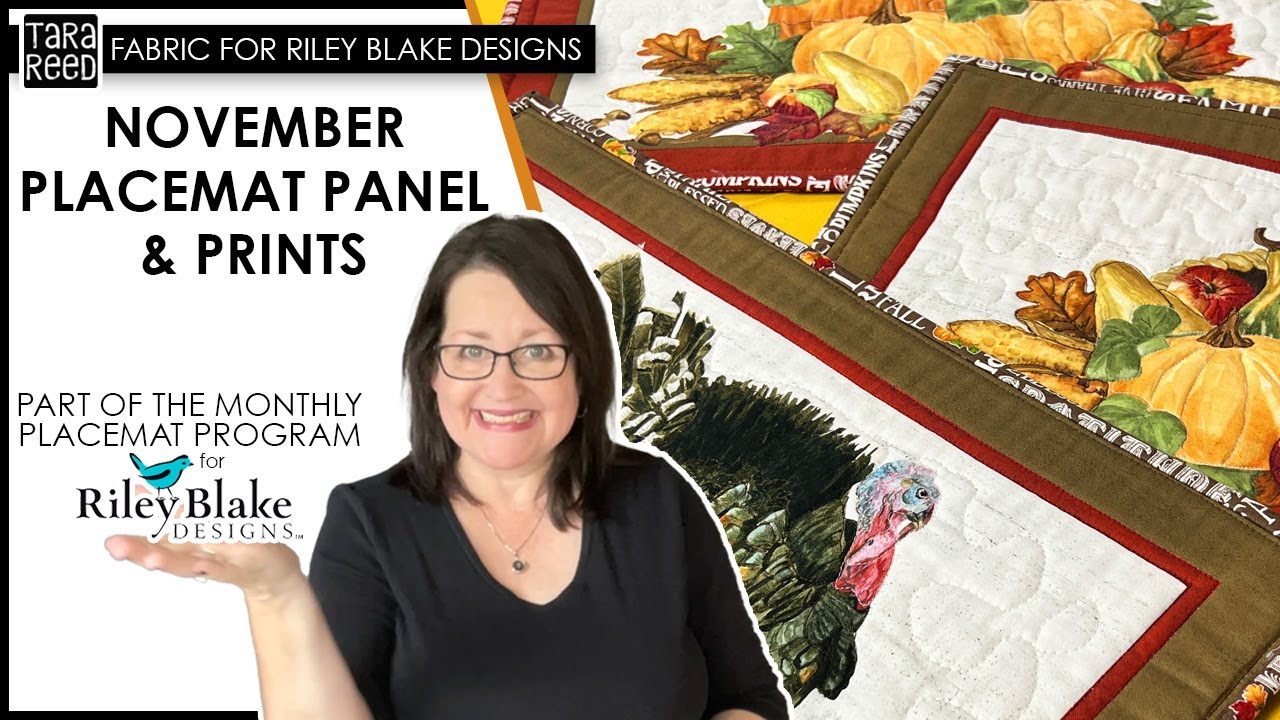 🧵 🦃 Sewing Projects for Thanksgiving Placemat Panels to Sew YouTube