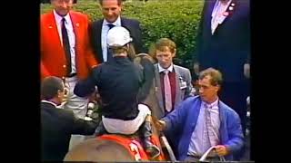 Teleprompter (Timeform 130) and Tony Ives Win The Arlington Million in 1985 for Trainer Bill Watts.