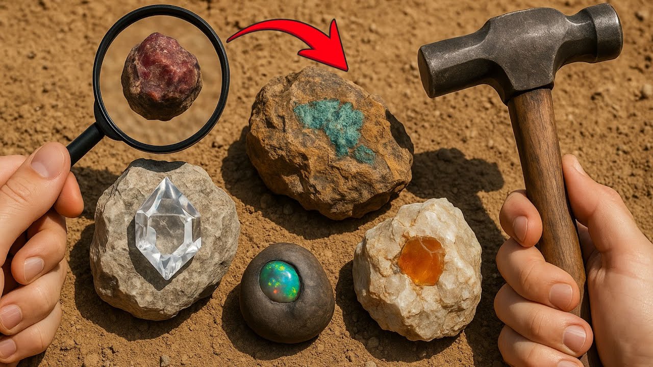 Estas 5 rocas son ignoradas por todos | Pero esconden diamantes, ópalos y otras gemas preciosas