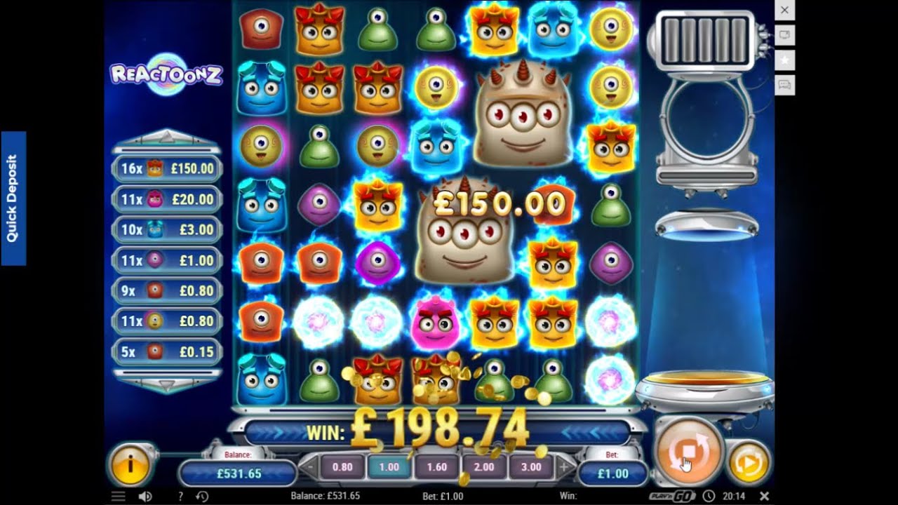 Reactoonz Slot £1 spins BIG WIN!! - YouTube