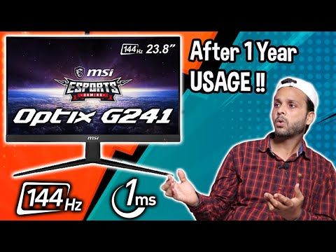 Msi Optix G241 Monitor Review After 1 Year Usage | Best Budget Gaming & Editing Monitor | IPS Panel