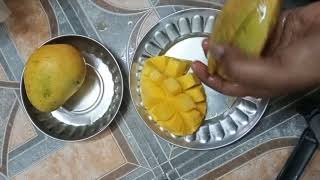 Video Clip Short Video Clip Of Cutting Of Mangoes To Serve Bt New Technique That Looks Delicious