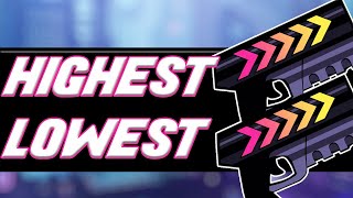 (face reveal kinda) HIGHEST AND LOWEST DAMAGE BLASTERS