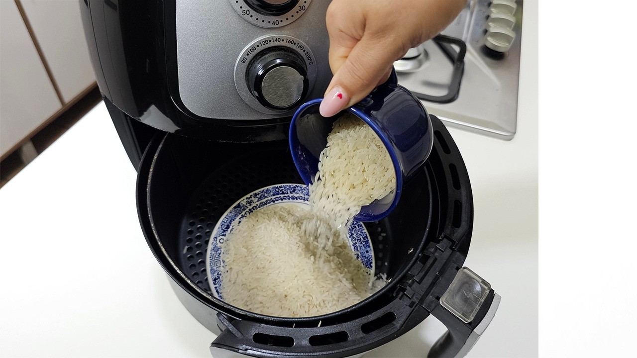 ARROZ na Air Fryer ? Desse jeito você ainda não fez 😋TRUQUE SEGREDO DO CHEFE