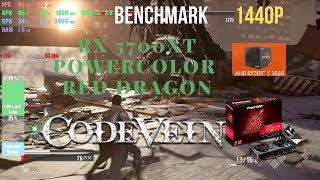 Code Vein RX 5700 XT Powercolor Red Dragon Benchmark Ryzen 2600 1440p