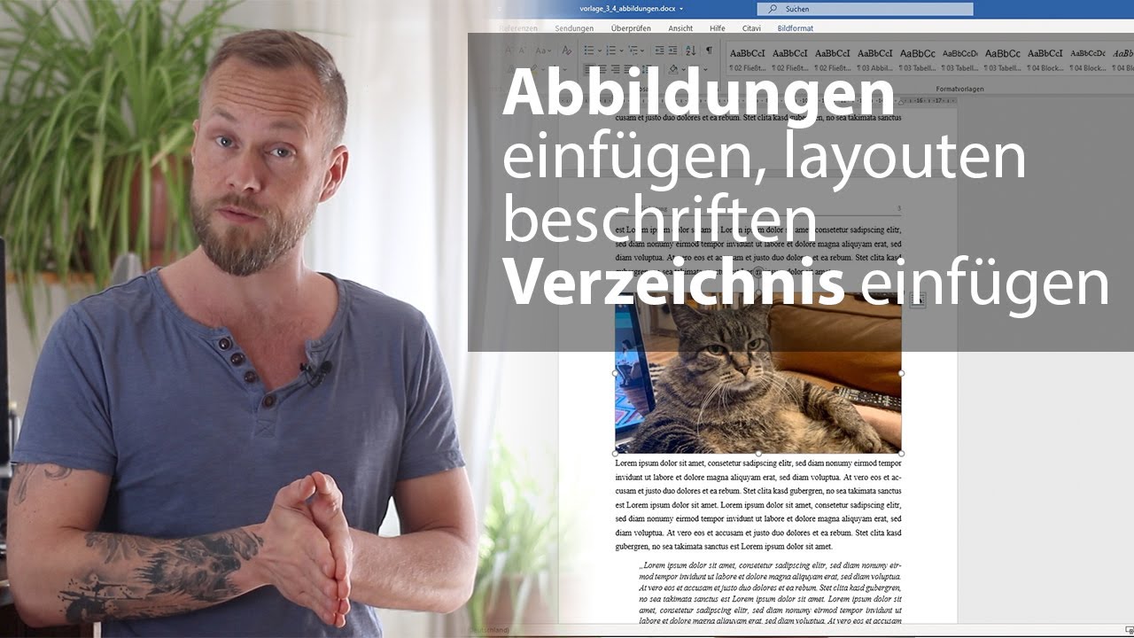 Alles zu Abbildungen in wissenschaftlichen Texten: beschriften, bearbeiten, Verzeichnis mit Word