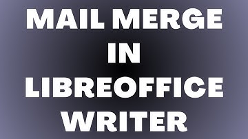 Hoe u een samenvoeging uitvoert in LibreOffice Writer