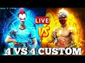 Free fire custome 4 vs4 matchlive
