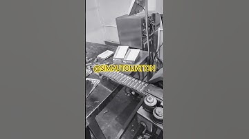 Chewing gum wrapping imported machine with Schneider PLC, HMI & VFD #shorts by @simautomation #hmi