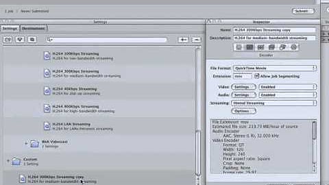 Compressor Custom Settings: A Creative COW Final Cut Studio Video Tutorial
