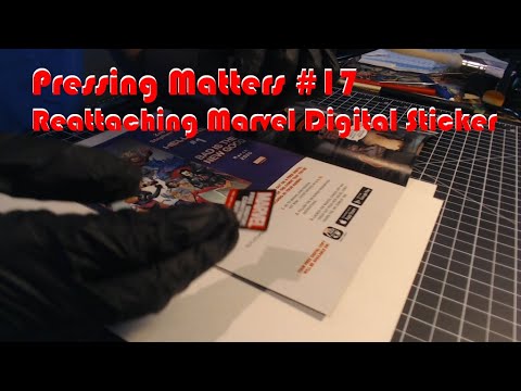 Reattaching Marvel Digital Code Stickers to Comics - Pressing Matters #17