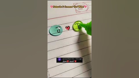 Stylish Name Writing💭Tag to J❤️T #calligraphy #writing #name #bubble#smileycrafter#trending #shorts