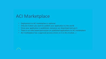 ACI App Developer Training - Module 9