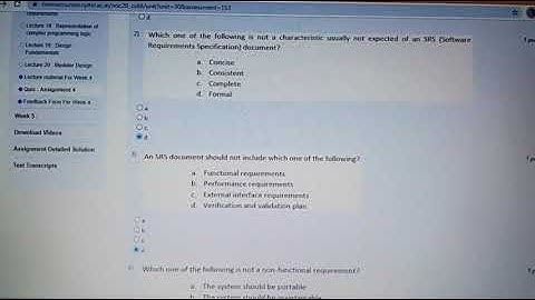 NPTEL Software Engineering week 4 Solutions NPTEL 2020 #NPTEL#Softwareengineering