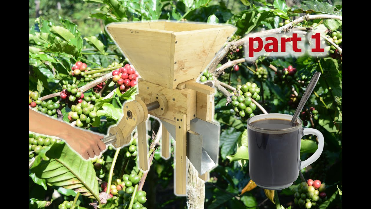 this is how coffee is processed by making traditional tools YouTube