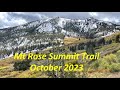 Mt Rose Summit Trail