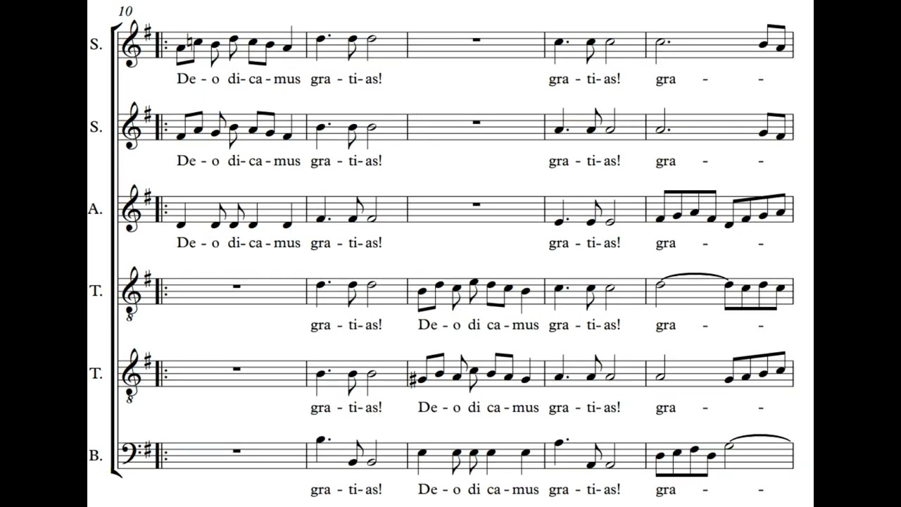 Deo Dicamus Gratias Alto Emphasized