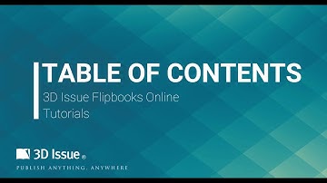 Table of Contents - Flipbooks Online