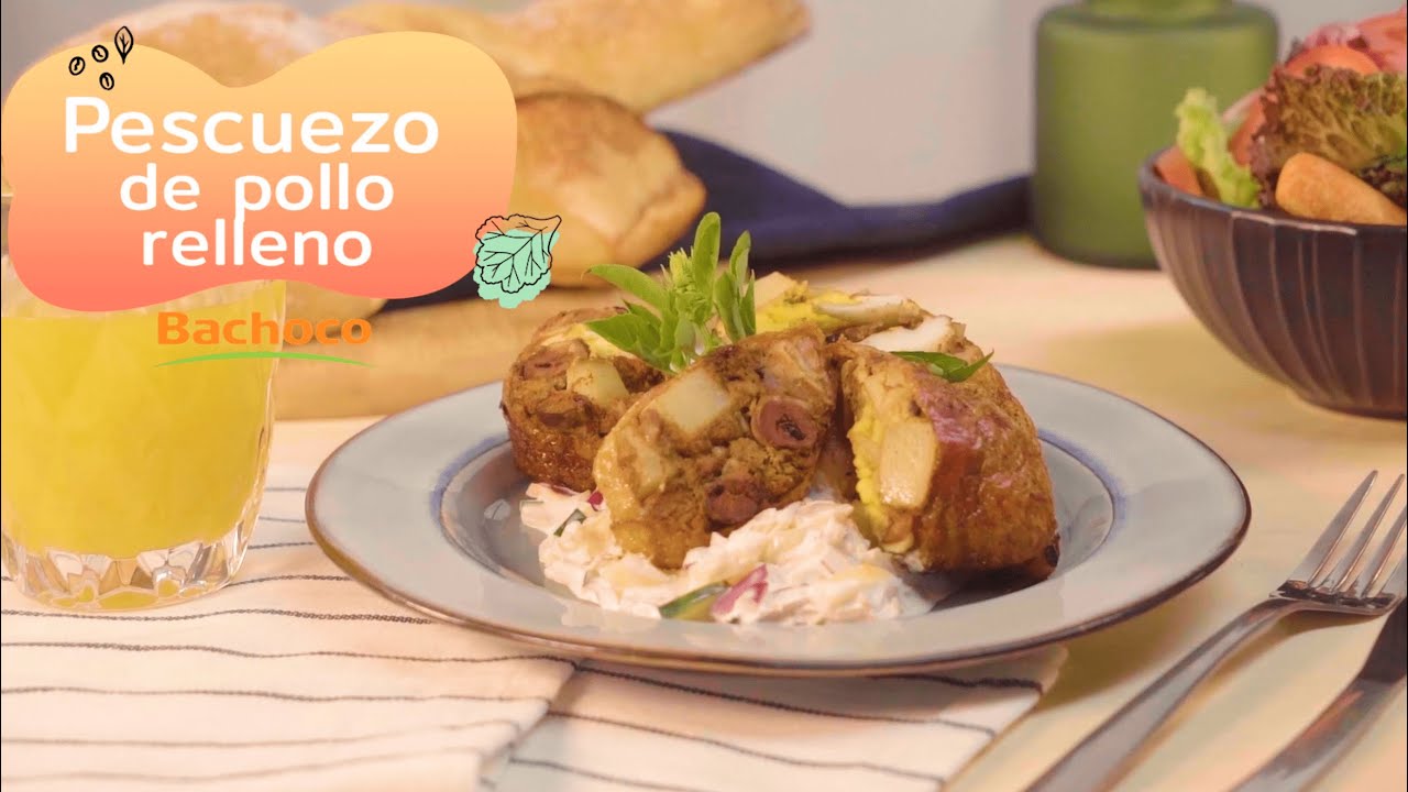 PESCUEZO DE POLLO RELLENO - YouTube