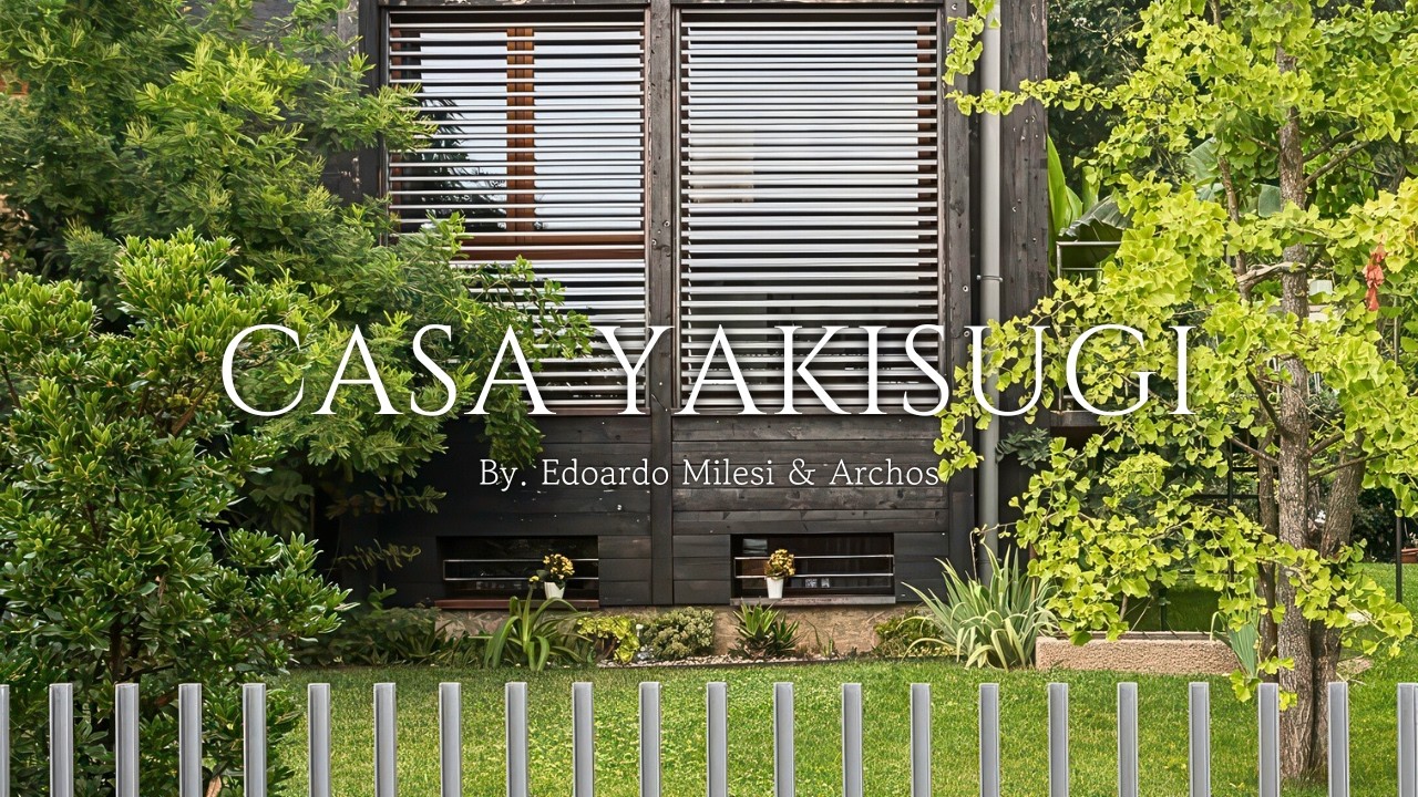 Burnt Wood House in Italy | Shou Sugi Ban Architecture in Bergamo Hills