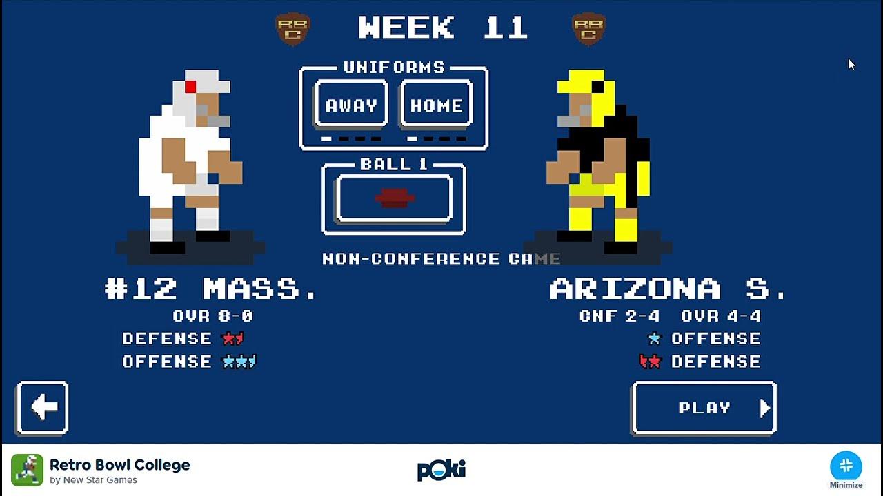 I found a new retro bowl game on poki YouTube