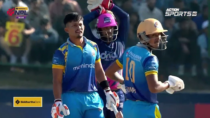 NPL Highlights Chitwan Rhinos vs Kathmandu gurkhas in TU international cricket ground