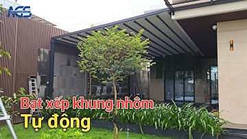 Mái bạt xếp tự động dành cho biệt thự | Trinh AGS
