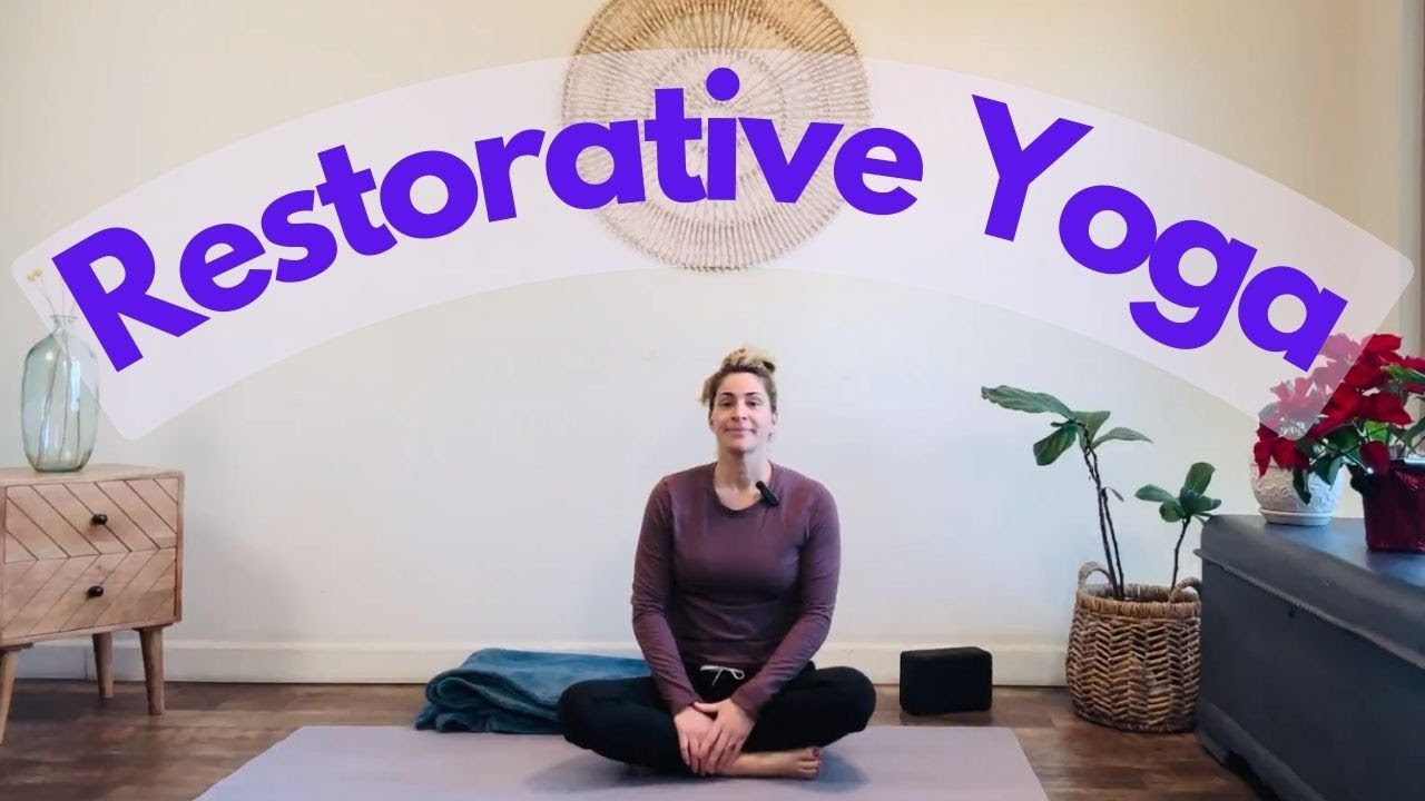 15 Minute Restorative Yoga | Restful Practice - Slow Down and Relax ...