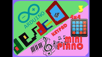 Mini Piano con Keypad 4x4 y arduino
