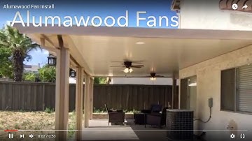 Alumawood Fan Install