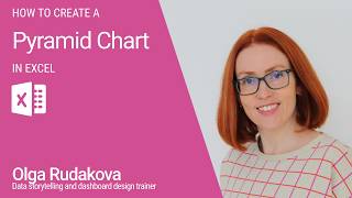 How to create pyramid chart in Excel