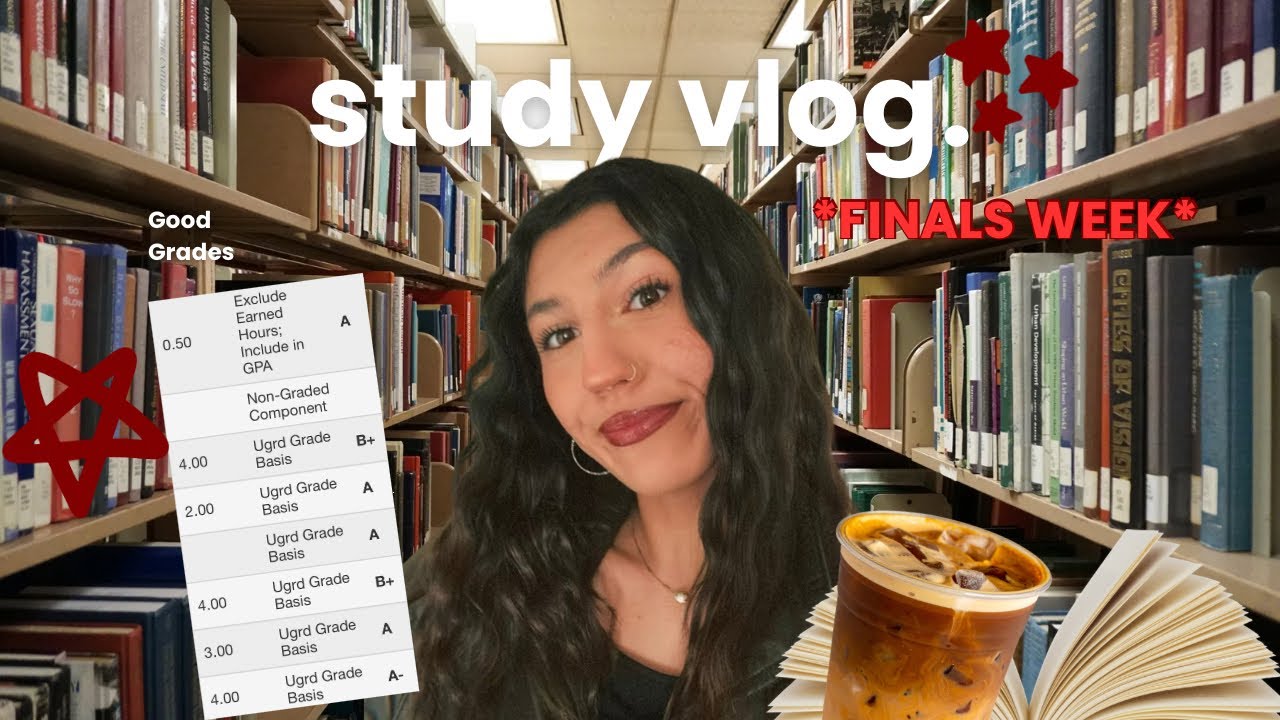 STUDY VLOG 📓 finals week ft. studying, library, coffee, church, and Christmas